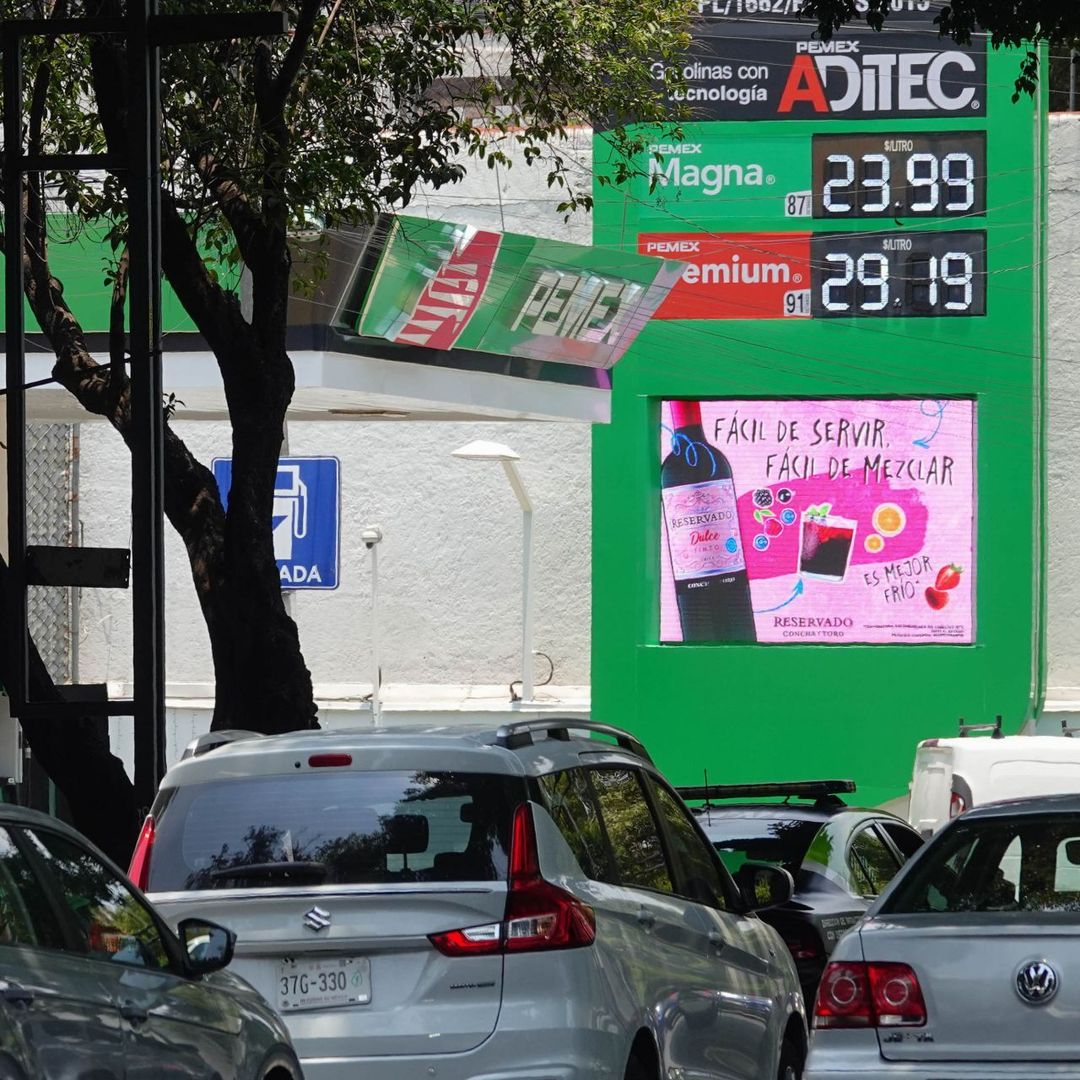 Estación gasolinera de la marca Pemex. Foto: Cuartoscuro